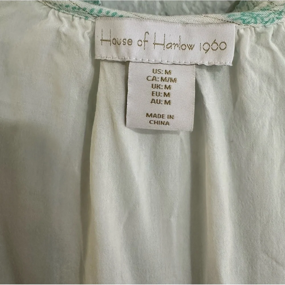 House of Harlow 1960 Mint Green Long Sleeve Dress - Picture 14 of 16